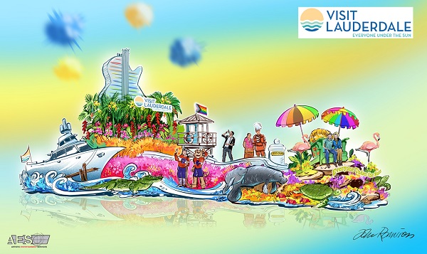 Visit Lauderdale Previews Float Design for the Rose Parade® on New Year’s Day - by Visit Lauderdale 